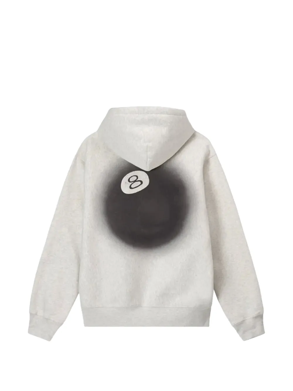 Stüssy 8 Ball Fade hoodie met trekkoord Grijs
