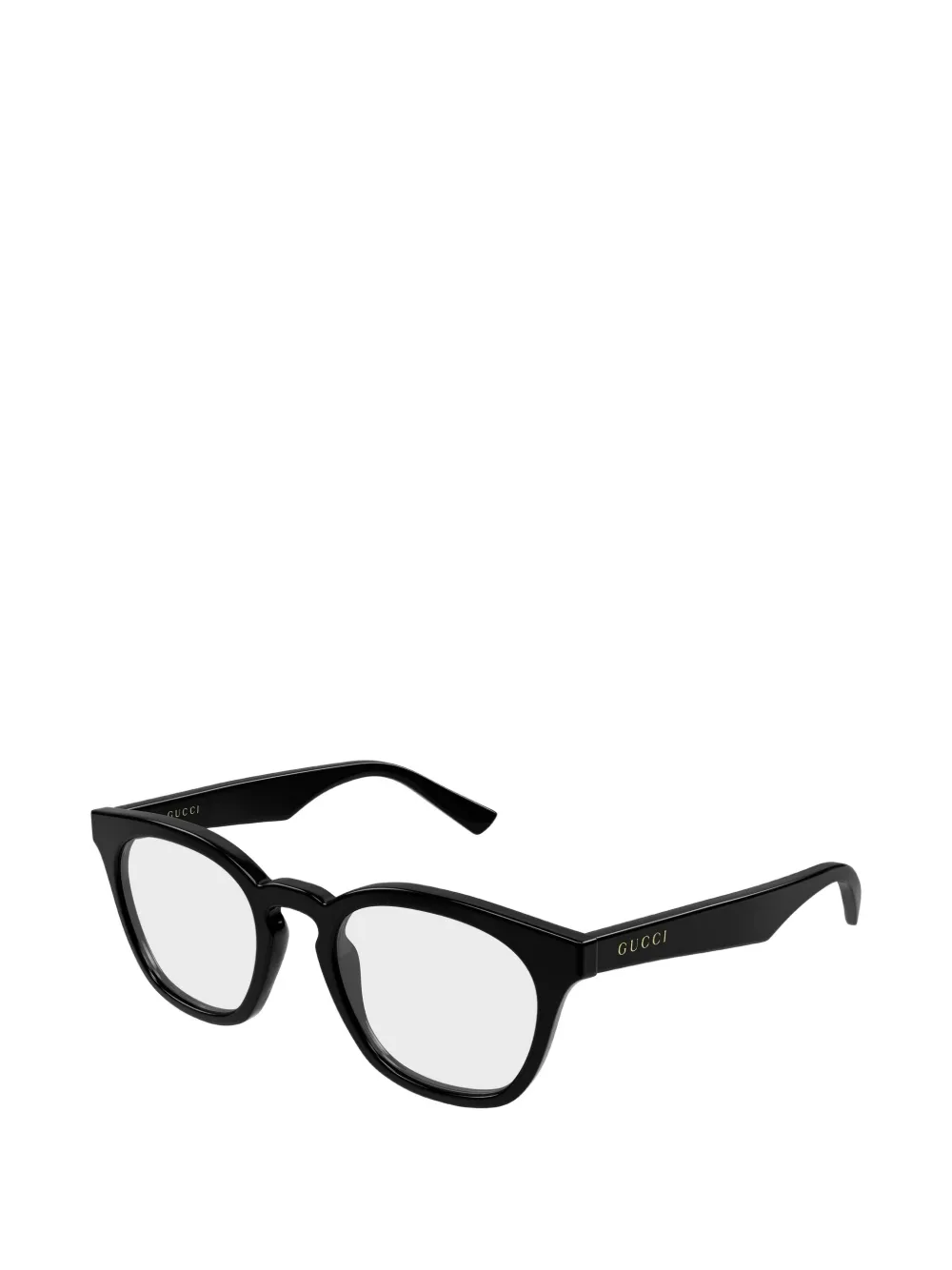 Gucci Eyewear Bril met rond montuur Zwart