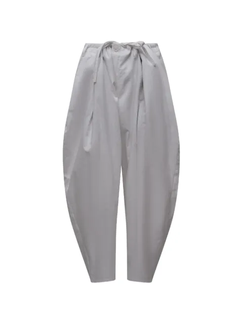 Yohji Yamamoto Khadi drawstring pleated trousers