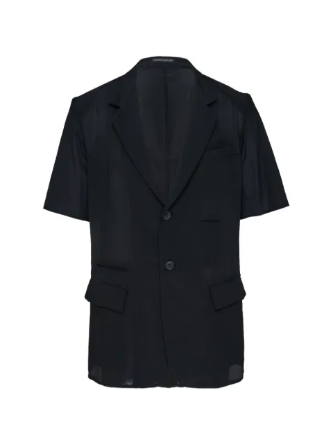 Yohji Yamamoto short-sleeved silk jacket