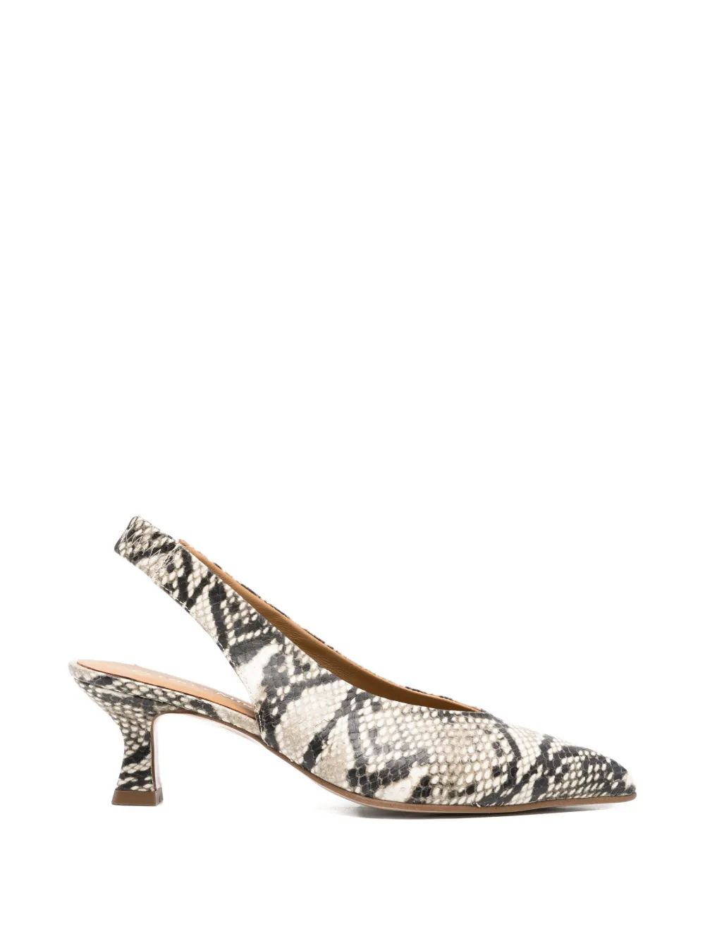 Pedro Miralles Chelva snakeskin-effect slingback pumps - Toni neutri