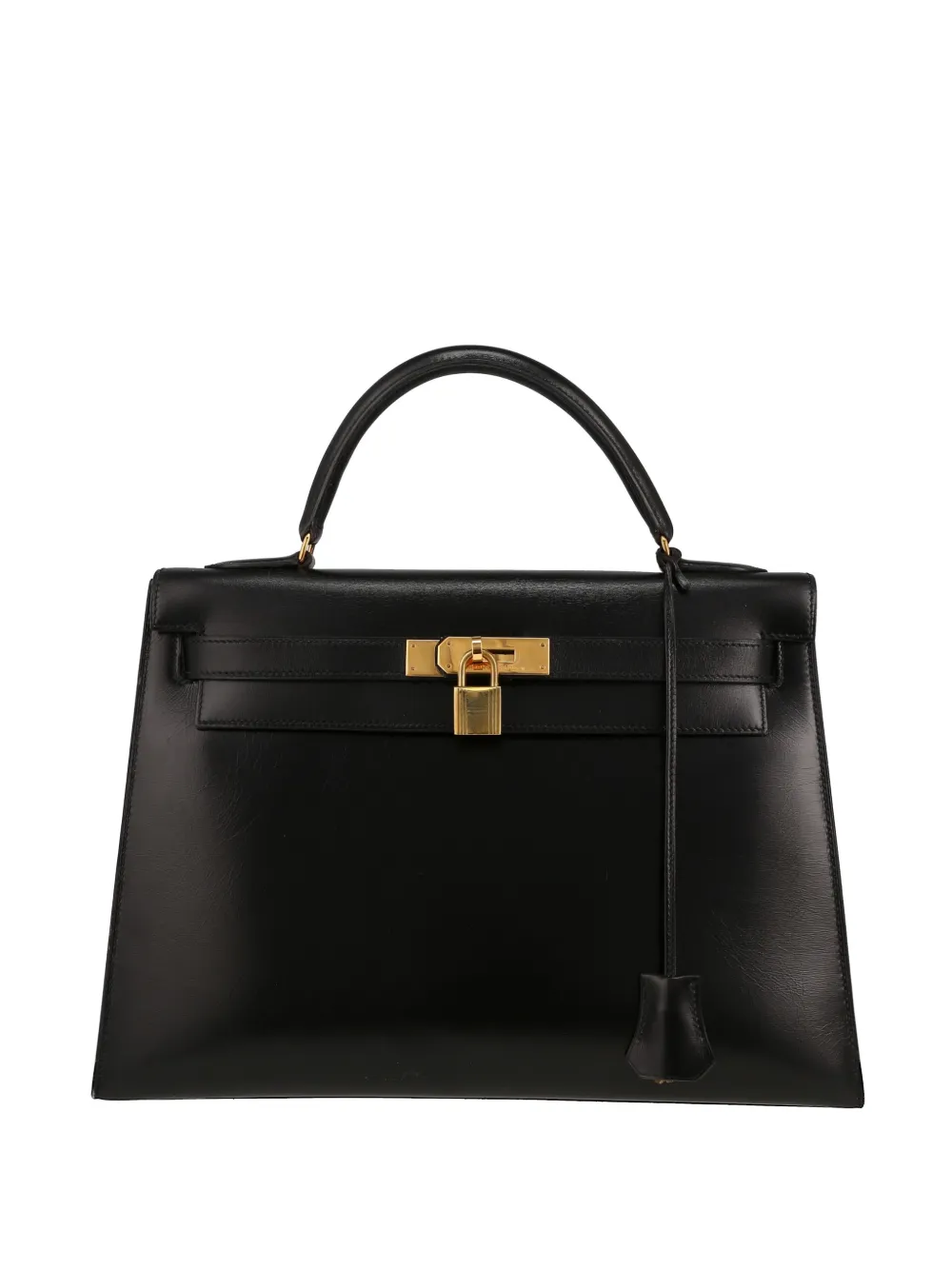 Hermès Pre-Owned 1990 Kelly 32 leather handbag - Nero