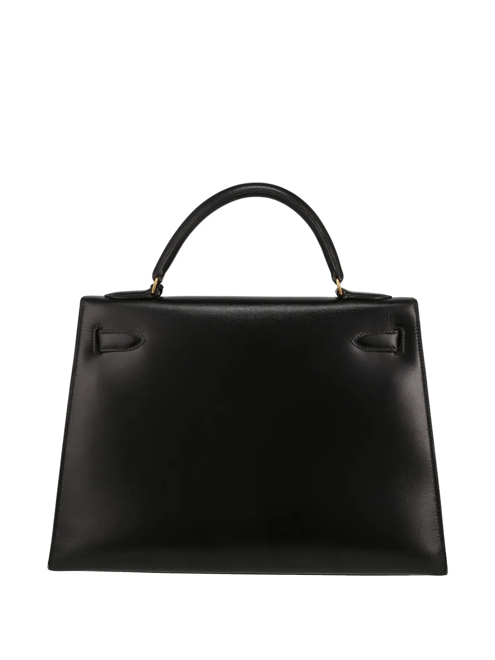 Hermès Pre-owned 1990 Kelly 32 Leather Handbag in Black, view 2