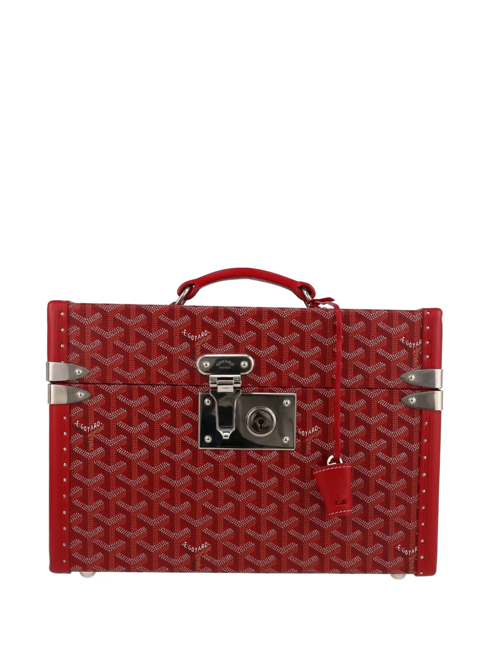 Goyard Pre-Owned Vanity Sardaigne canvas and leather handbag - Rosso