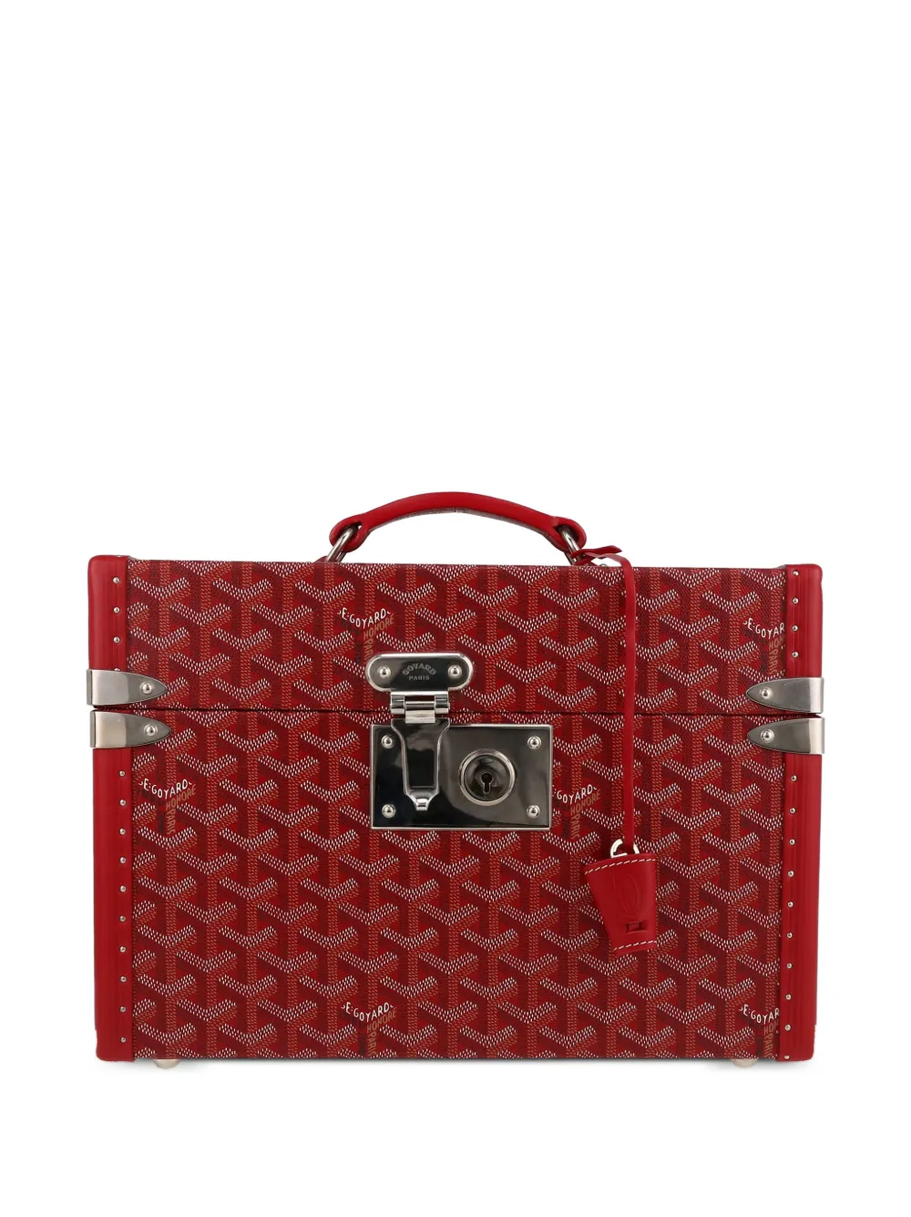 Goyard Pre-Owned Vanity Sardaigne canvas and leather handbag - Rosso