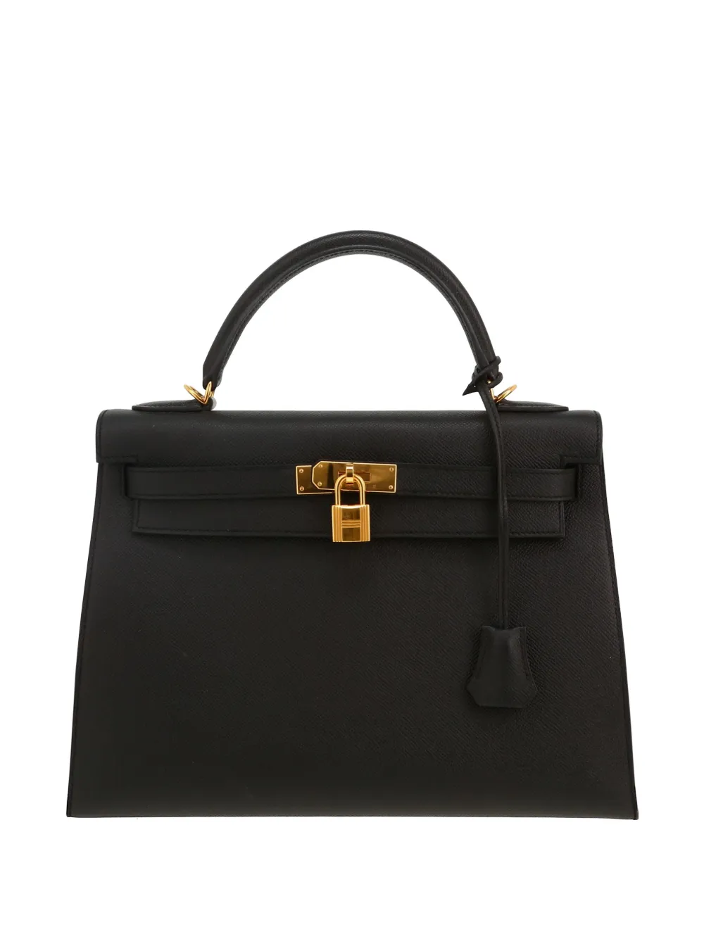 Hermès Pre-Owned 2016 Kelly 32 leather handbag - Nero