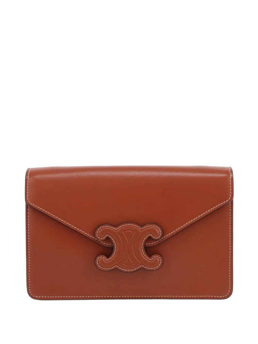 Celine Pre-Owned Margo leather shoulder bag - Marrone