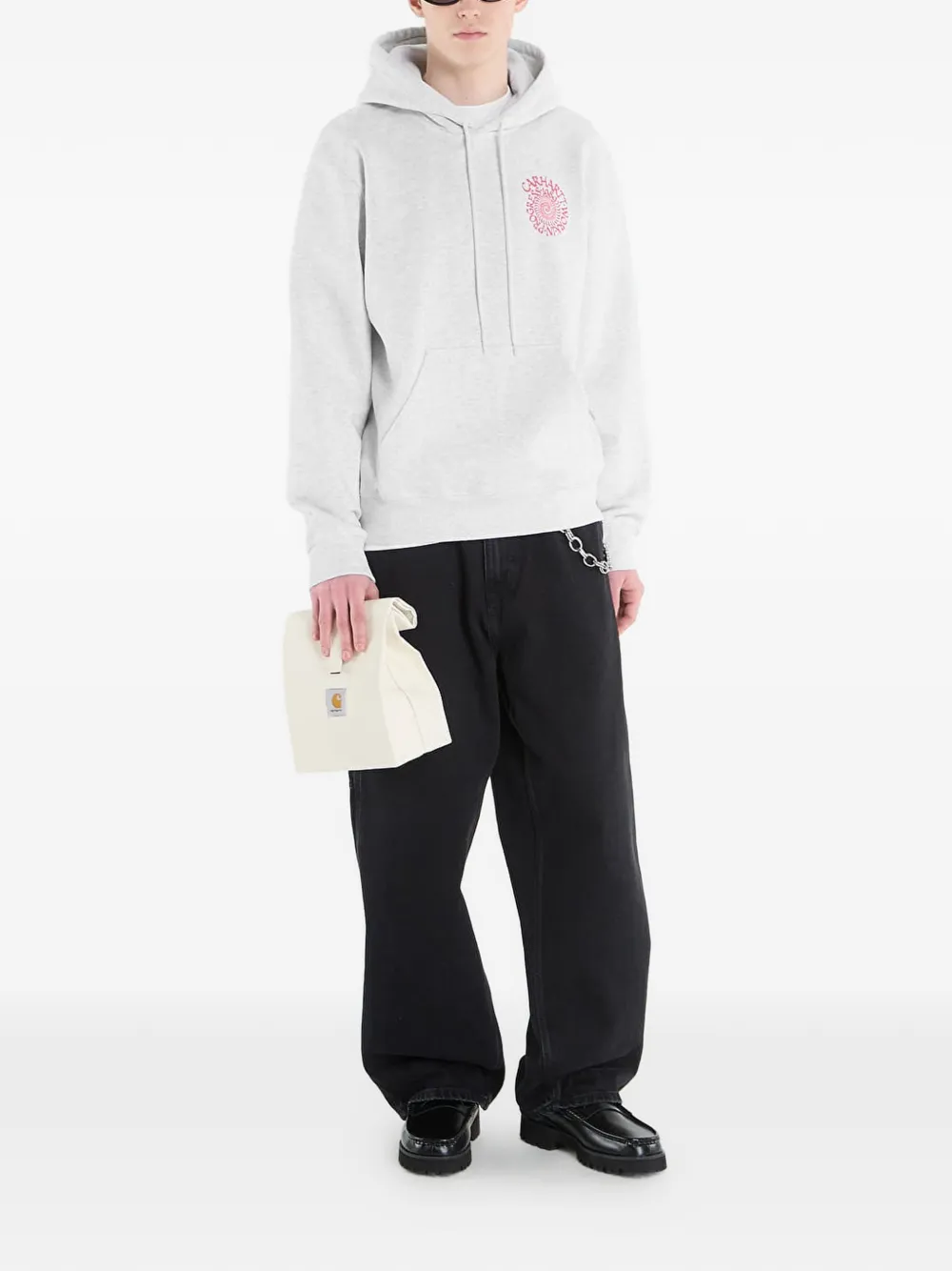 Carhartt WIP Hoodie met logoprint Grijs