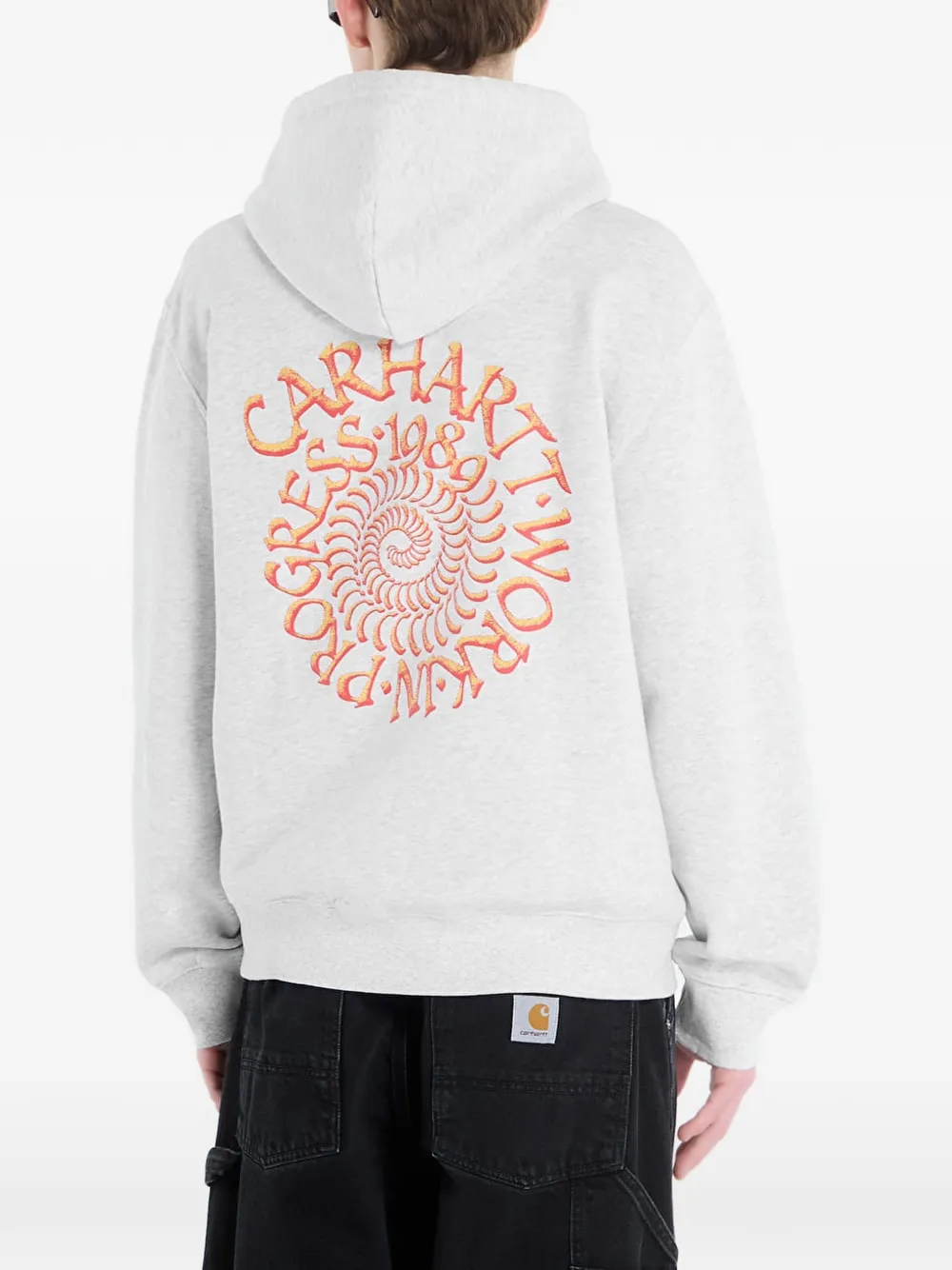 Carhartt WIP Hoodie met logoprint Grijs