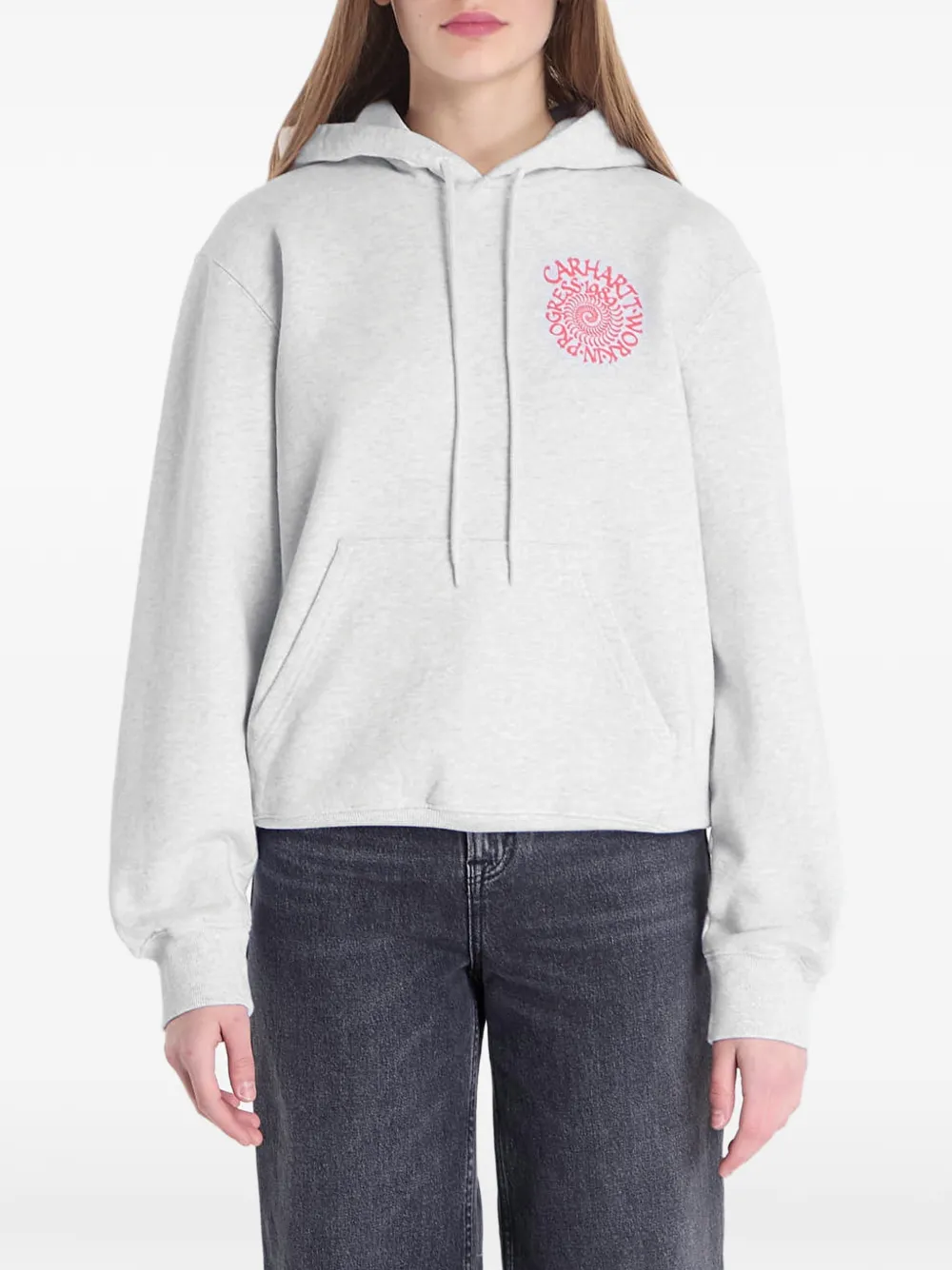 Carhartt WIP Hoodie met logoprint Grijs
