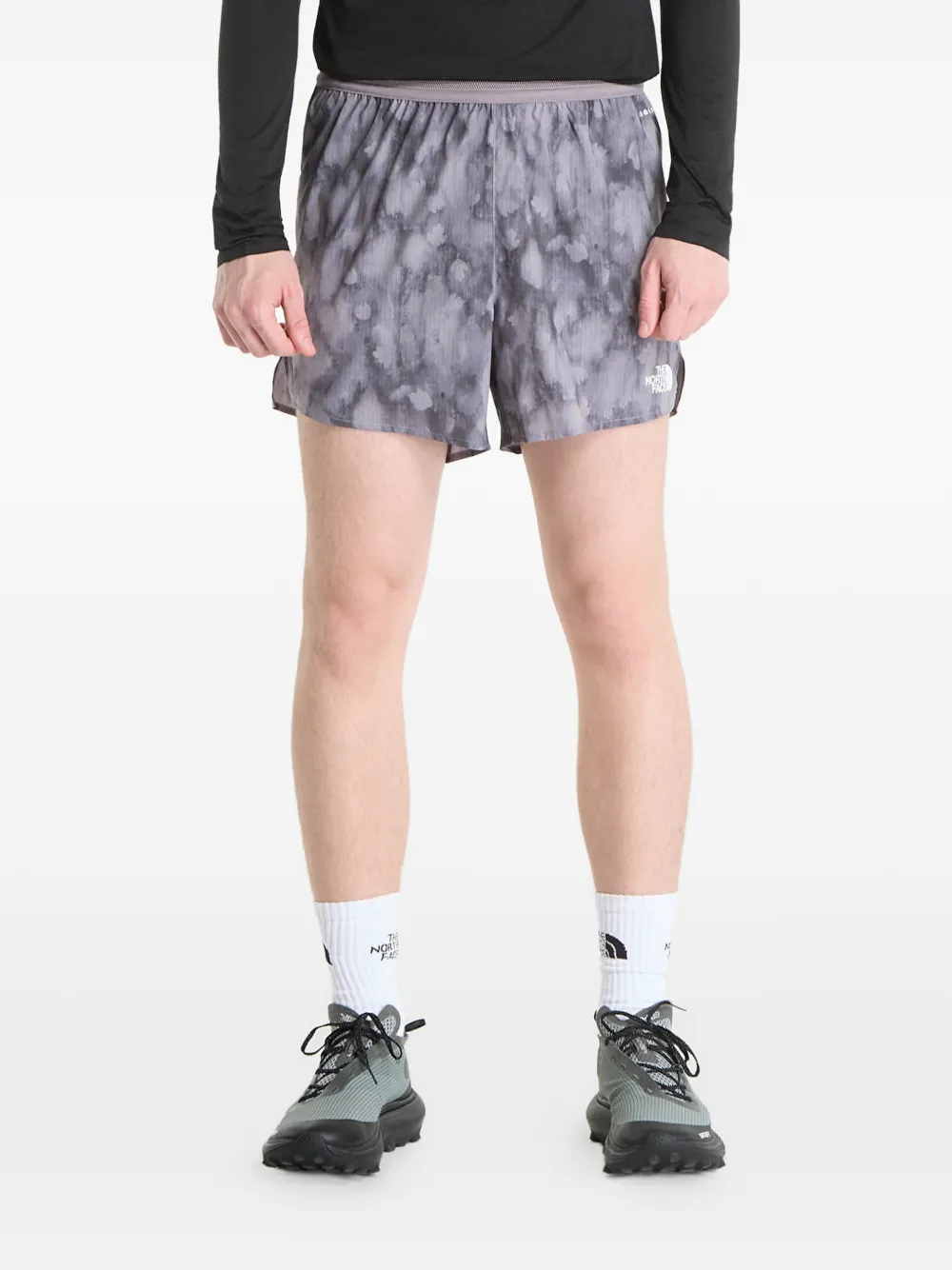 The North Face Sunriser abstract-print shorts - Grigio