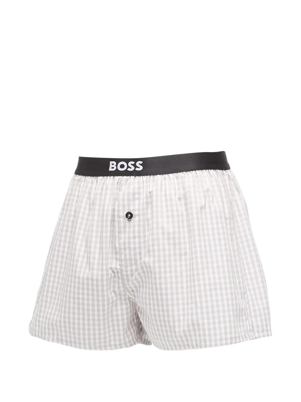 HUGO Twee boxershorts met logodetail Zwart