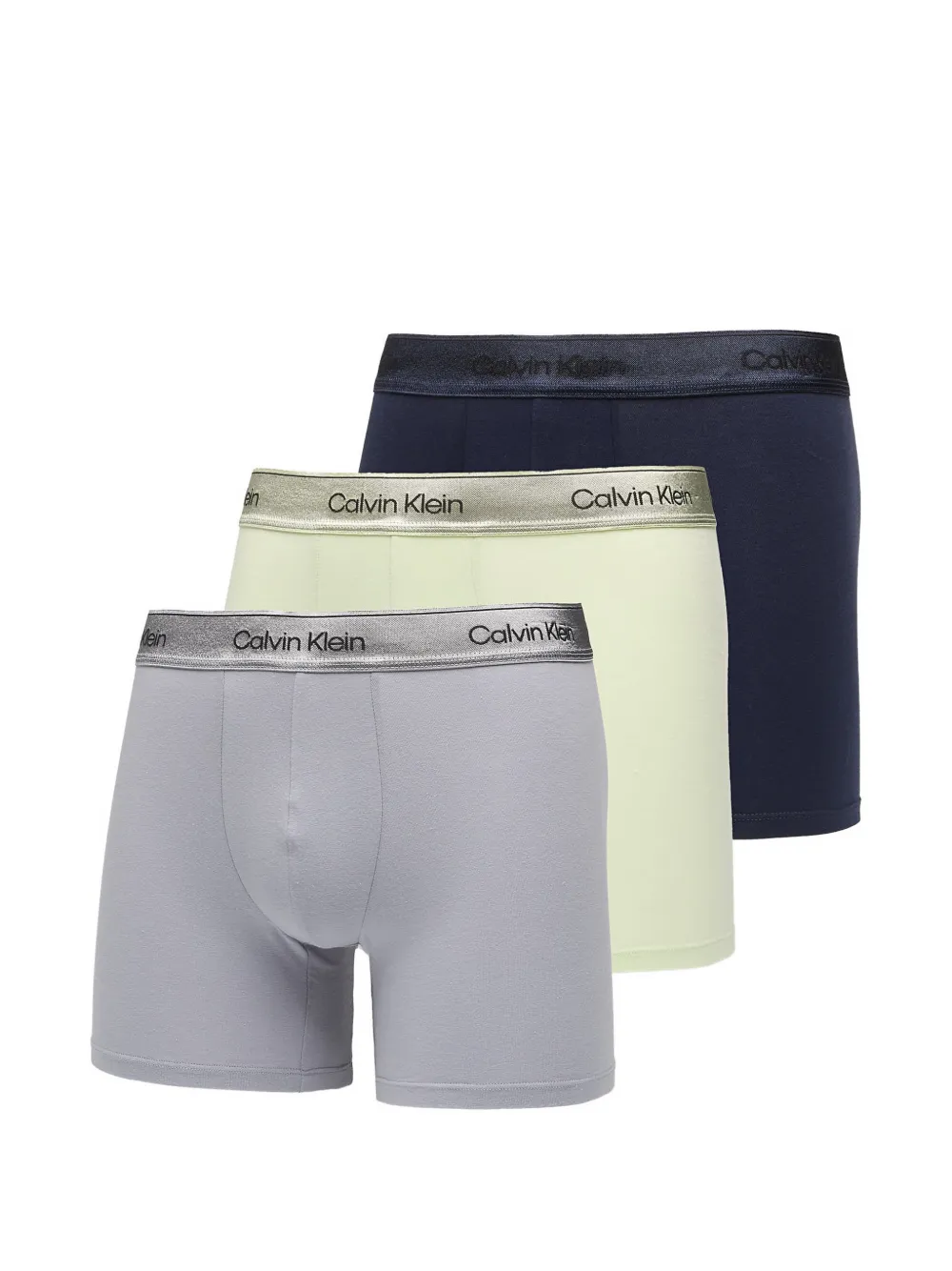 Calvin Klein logo-waistband boxers (set of three) - Grau