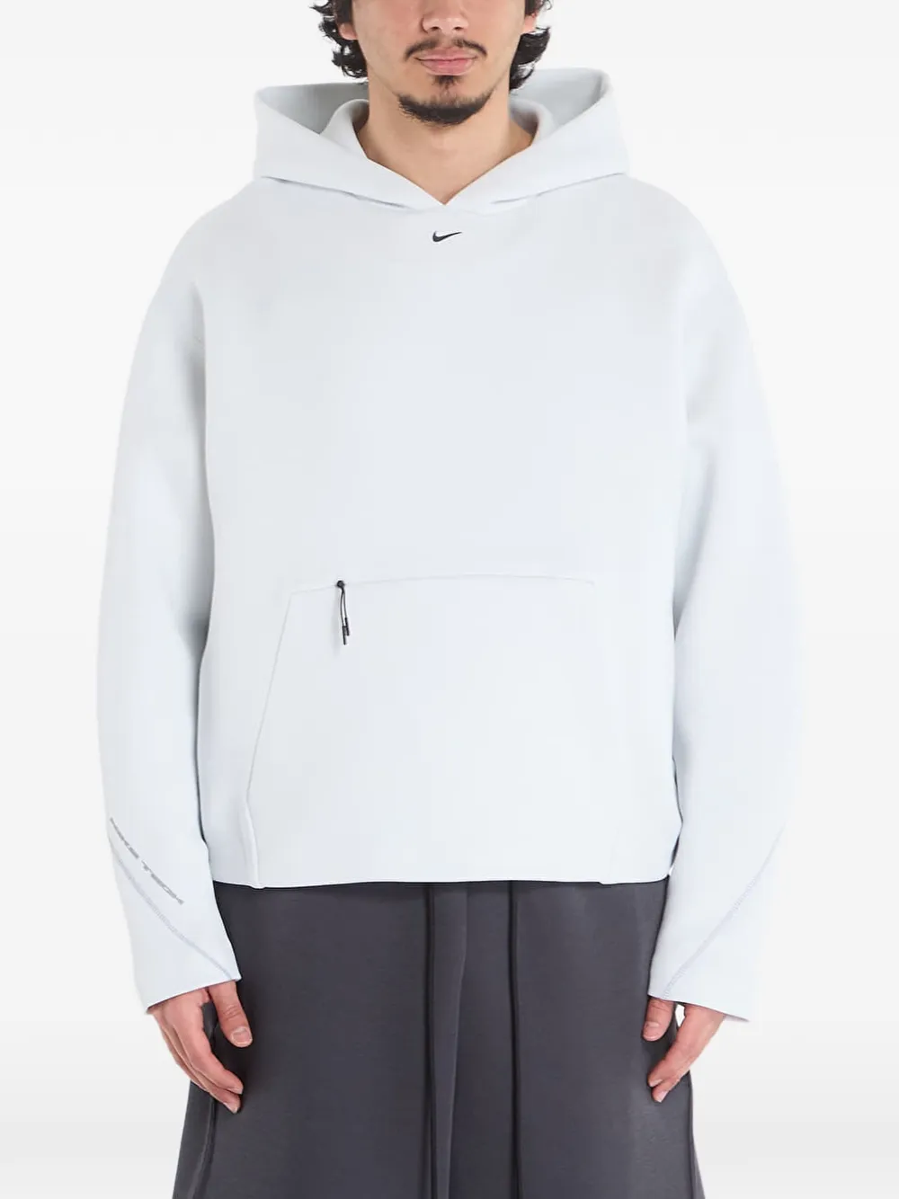 Nike logo-embroidery hoodie - Weiß