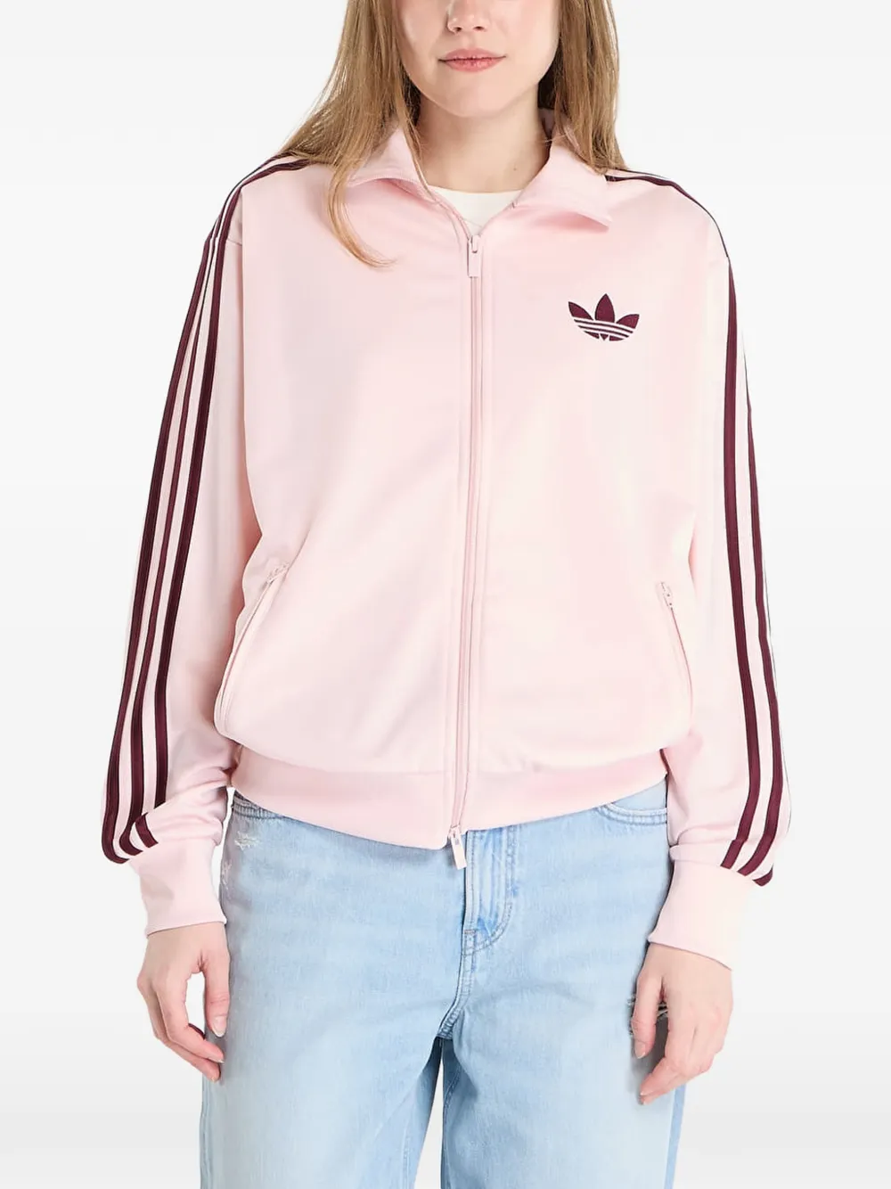 adidas side-stripe sweatshirt - Rosa