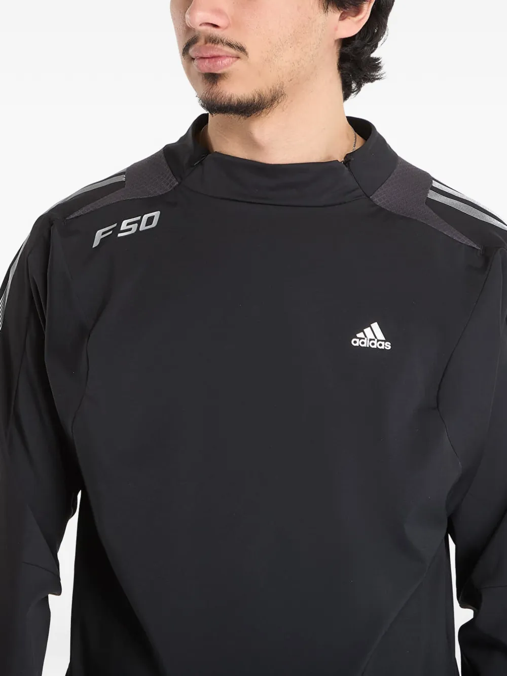 adidas T-shirt met logoprint Zwart