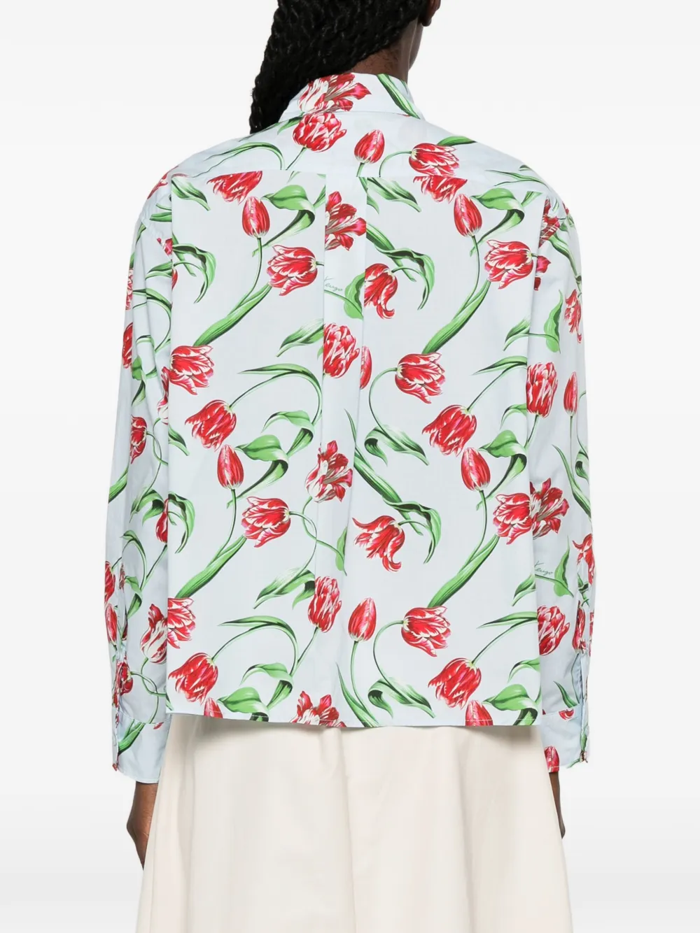Kenzo Blouse met bloemenprint Blauw