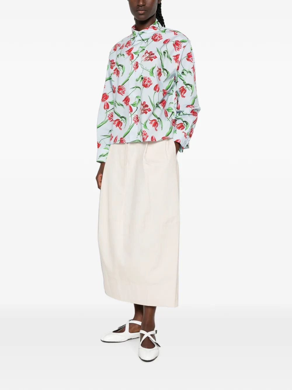 Kenzo Blouse met bloemenprint Blauw