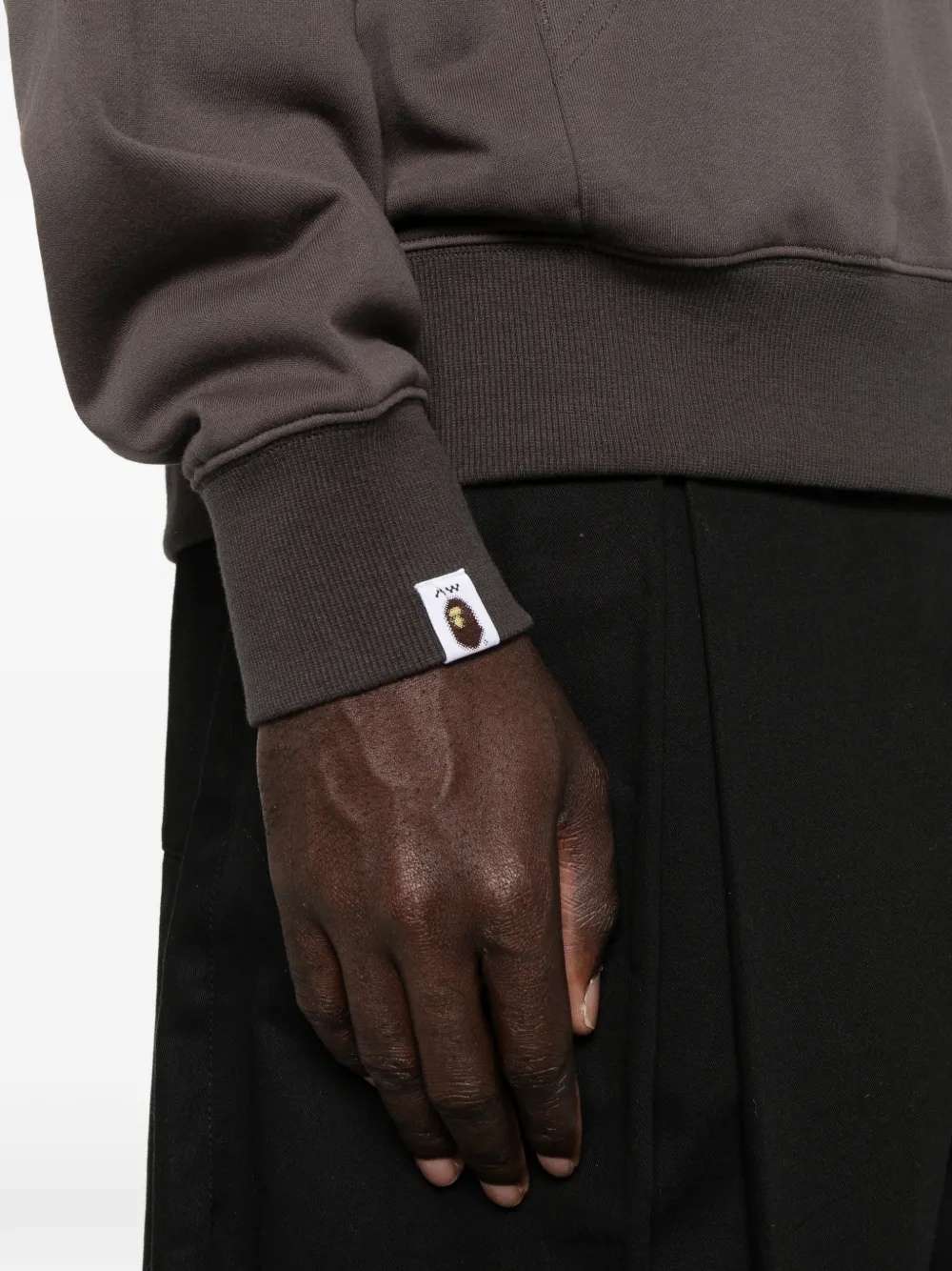 A BATHING APE Hoodie met haaienprint Grijs