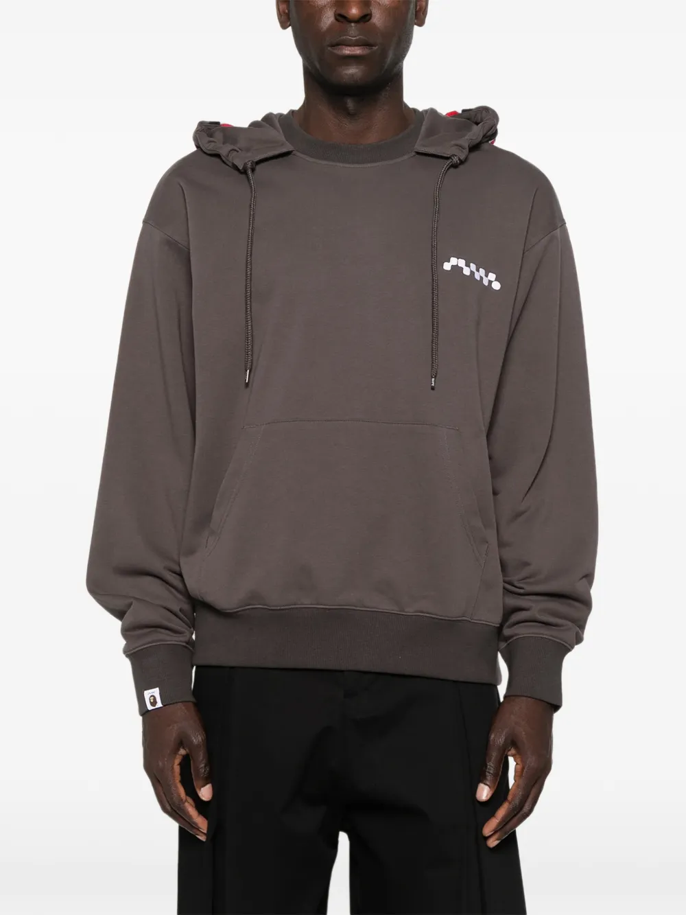 A BATHING APE Hoodie met haaienprint Grijs