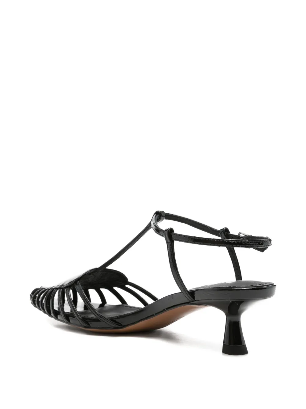 Bibi Lou May sandalen met hartpatroon Zwart