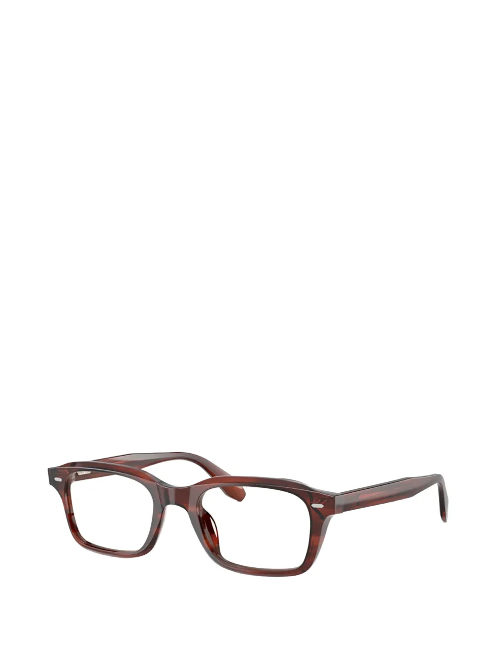 Oliver Peoples N.10 bril met rechthoekig montuur Bruin