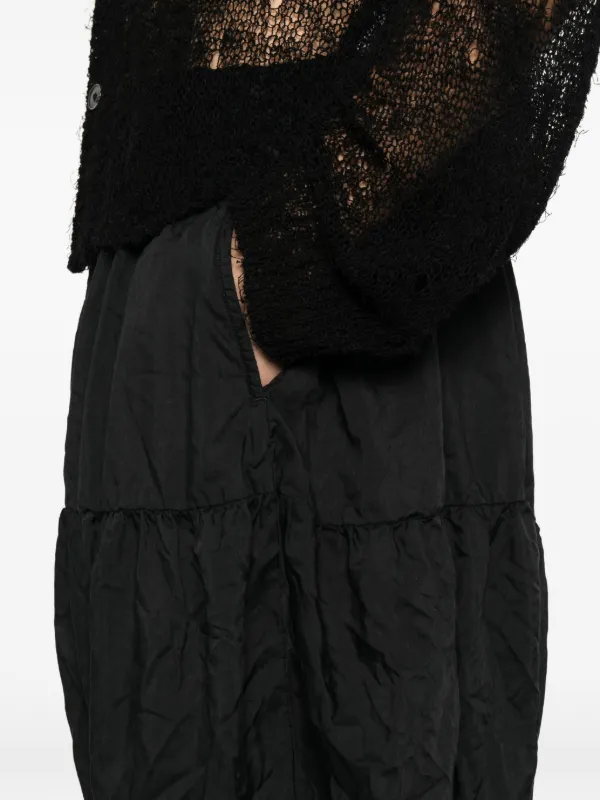Black Comme Des Garçons テクスチャード パンツ | ブラック | FARFETCH JP