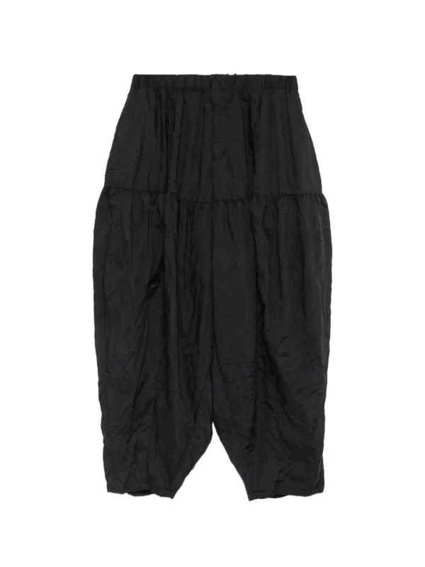 BLACK COMME des GARÇONS パンツ Black Comme Des Garçons テクスチャード パンツ | ブラック | FARFETCH JP