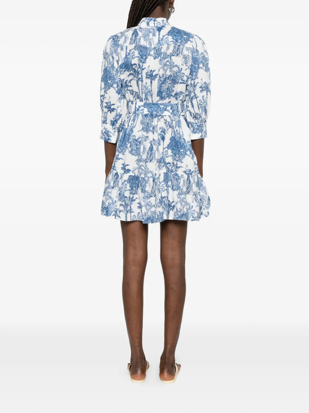 MC2 Saint Barth Mini-jurk met ceintuur Wit