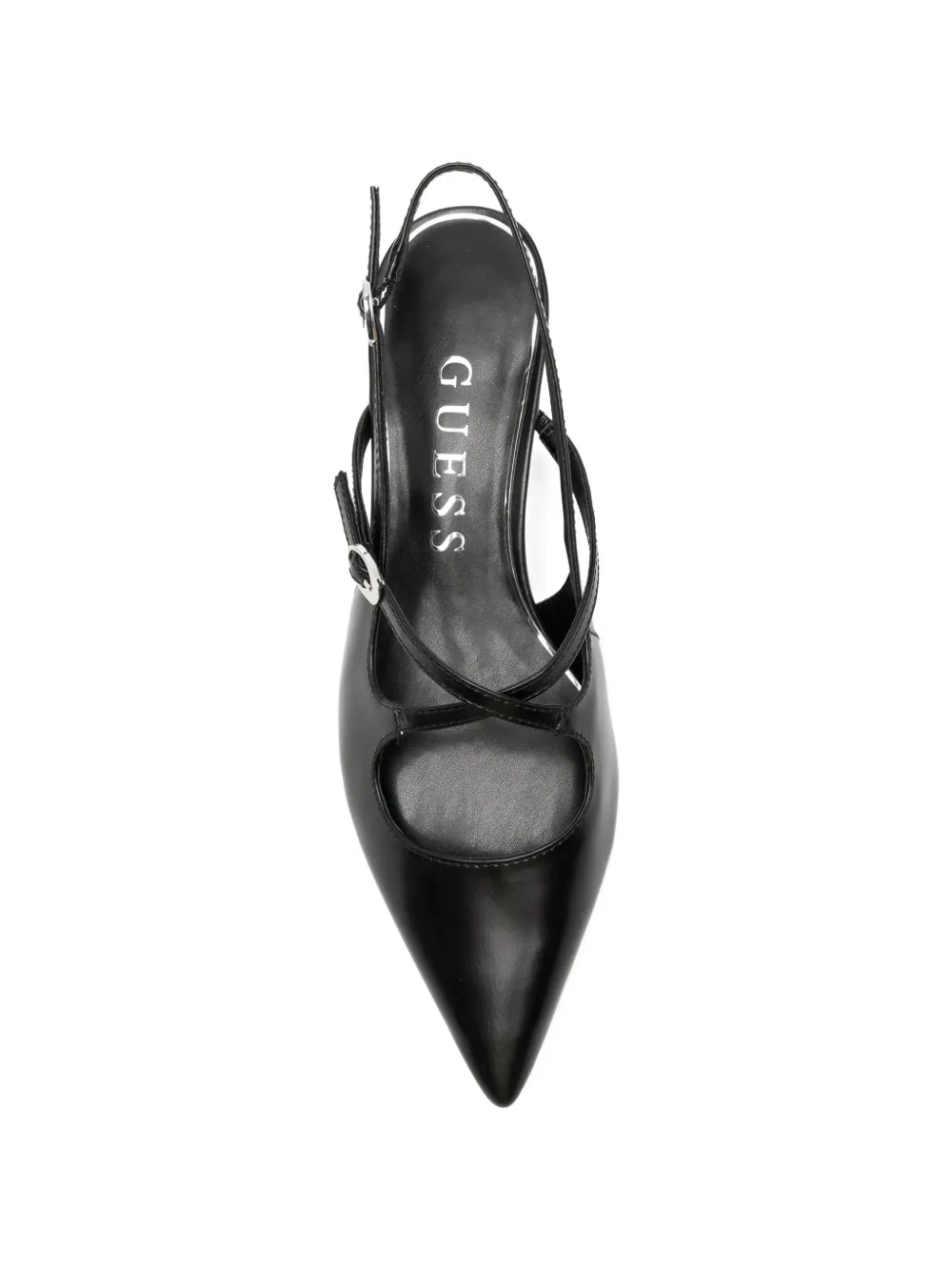 GUESS USA Yasira slingback pumps met puntige neus Zwart