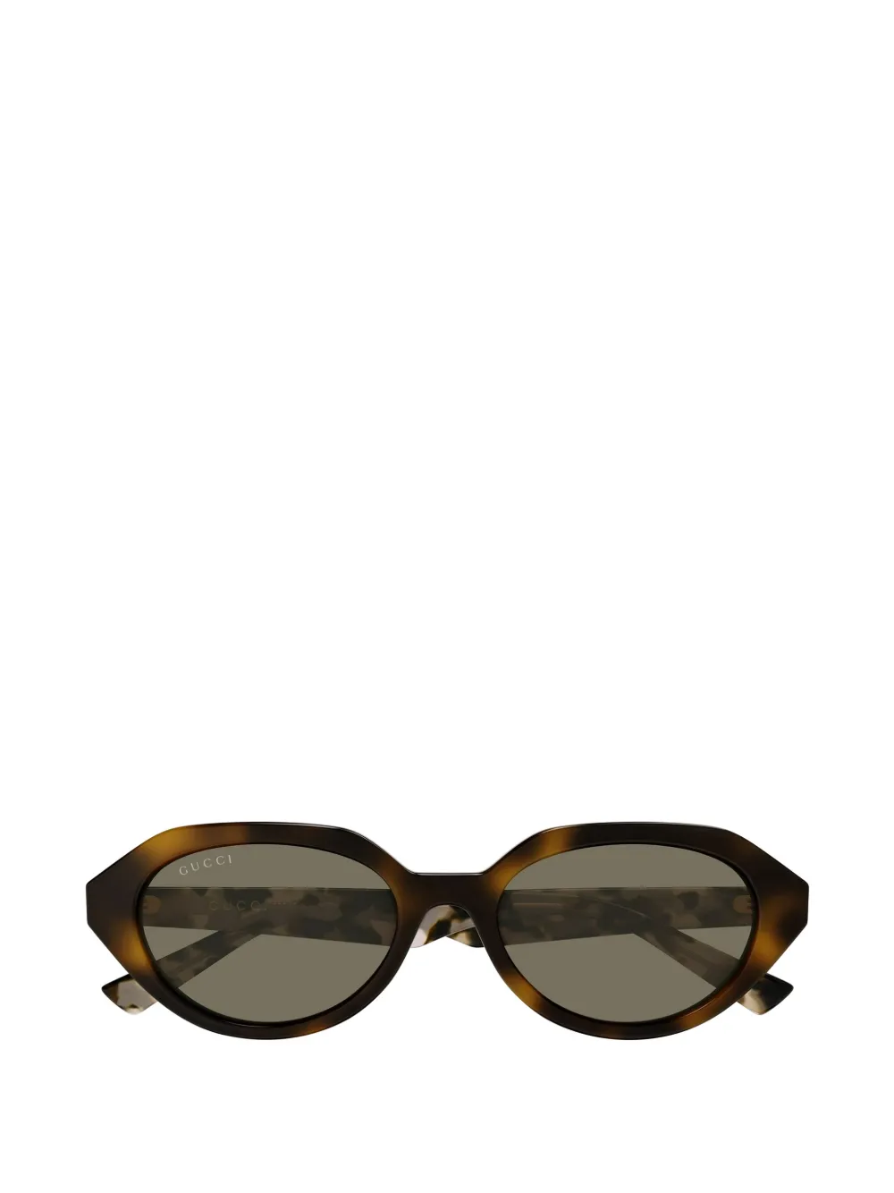 Gucci Eyewear geometric-frame sunglasses - Marrone