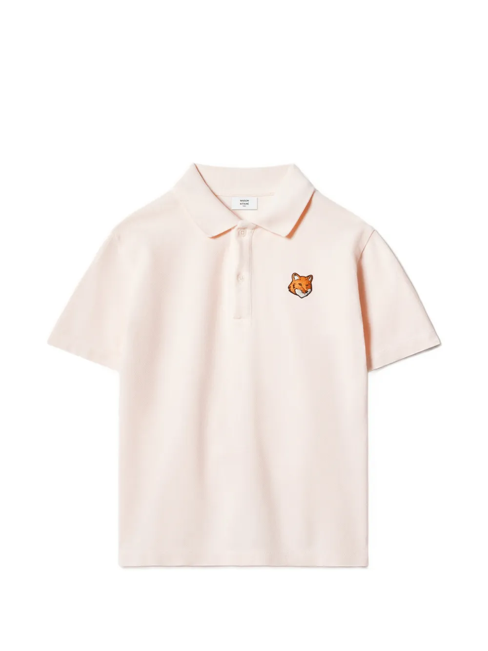 Maison Kitsuné Fox Head patch polo shirt - Rosa