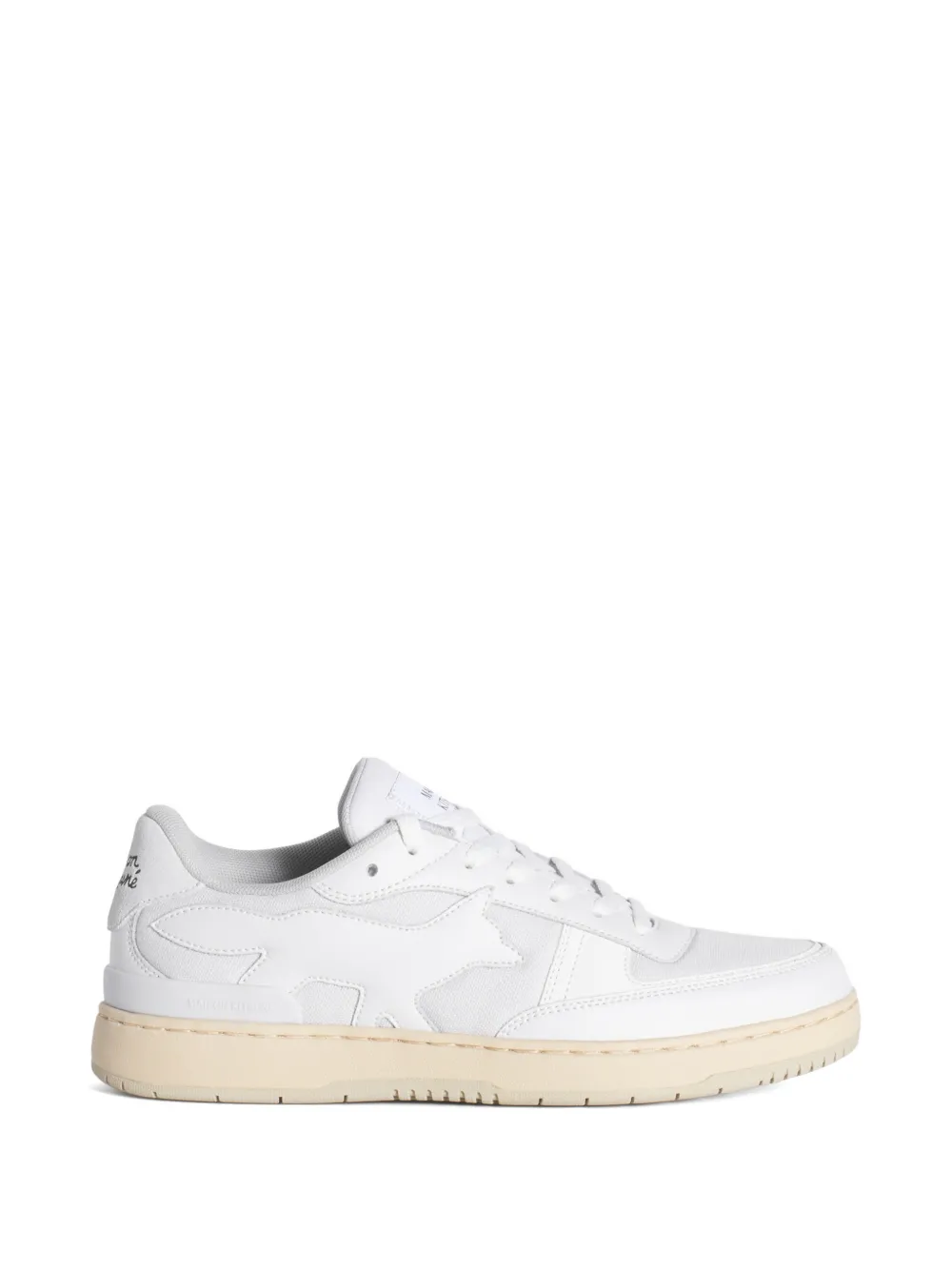 Maison Kitsuné Chiru fox-patch panelled sneakers Wit