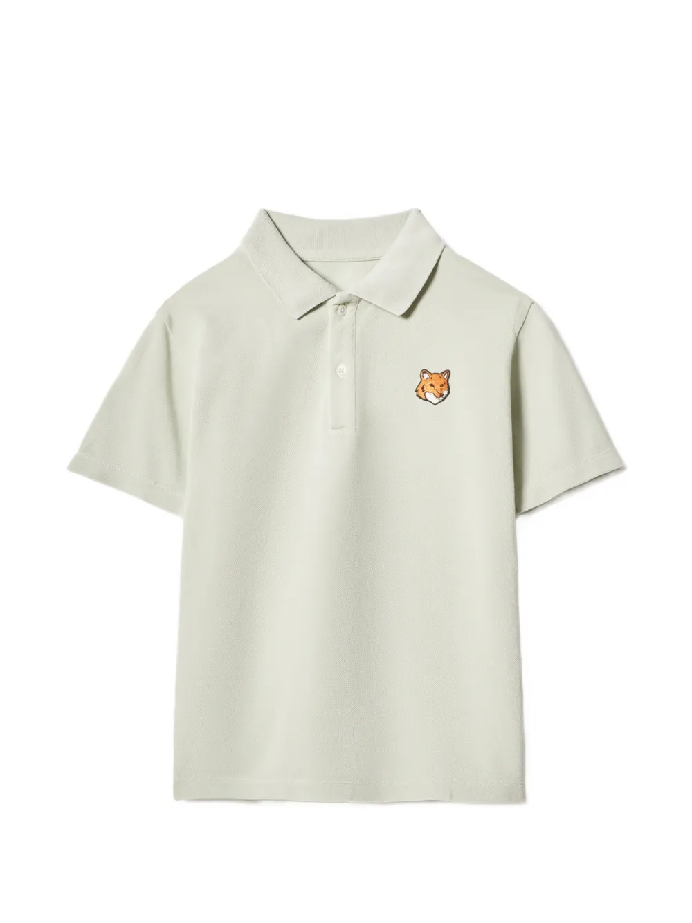Maison Kitsuné Fox Head-patch polo shirt - Verde