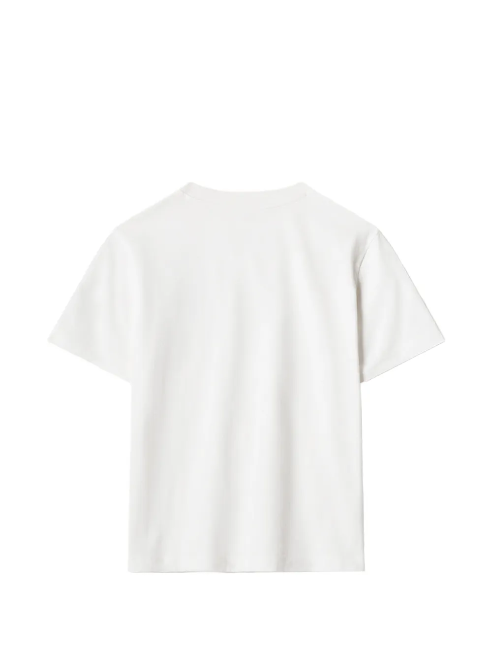 MAISON KITSUNE KIDS T-shirt met Fox Head-patch Wit
