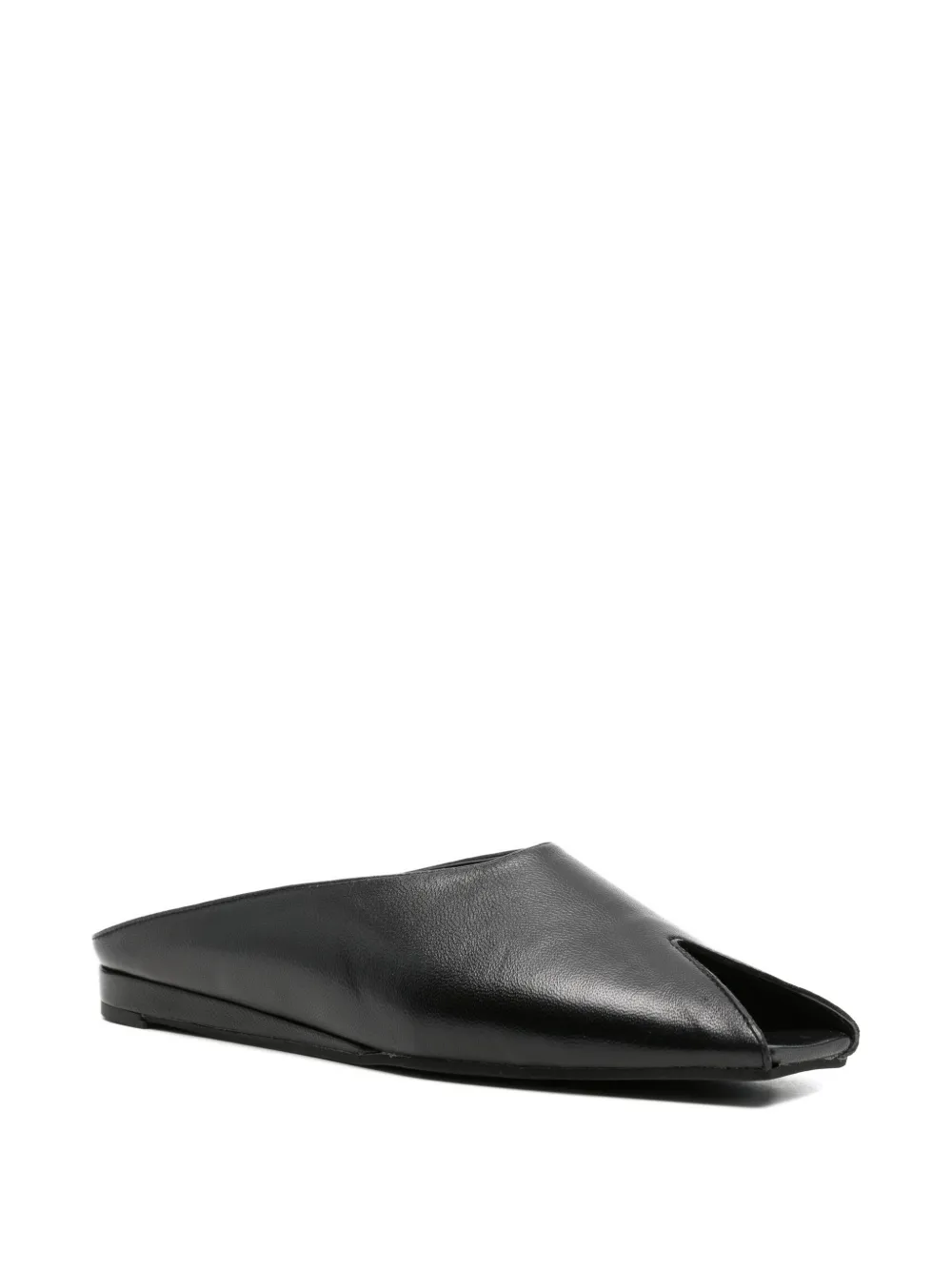 biancadi Bianca leren sandalen Zwart