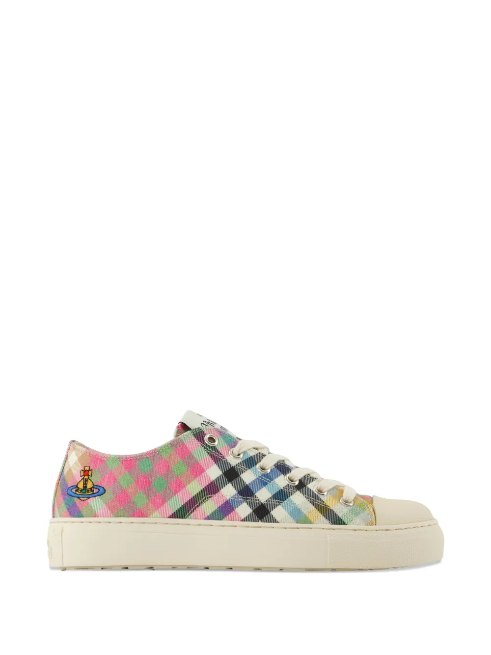 Vivienne Westwood Plimsoll plaid sneakers - Weiß