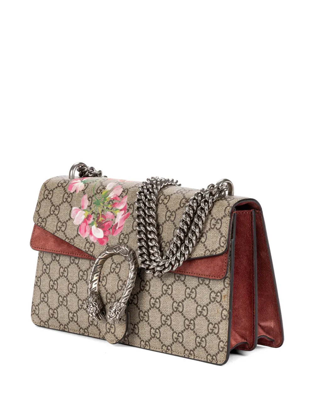 Gucci Pre-owned Dionysus GG Blooms Shoulder Bag in Neutrals, view 3