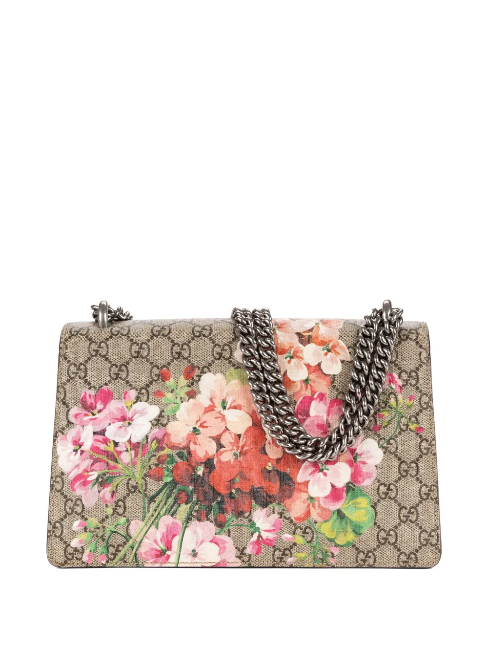 Gucci Pre-owned Dionysus GG Blooms Shoulder Bag in Neutrals, view 2