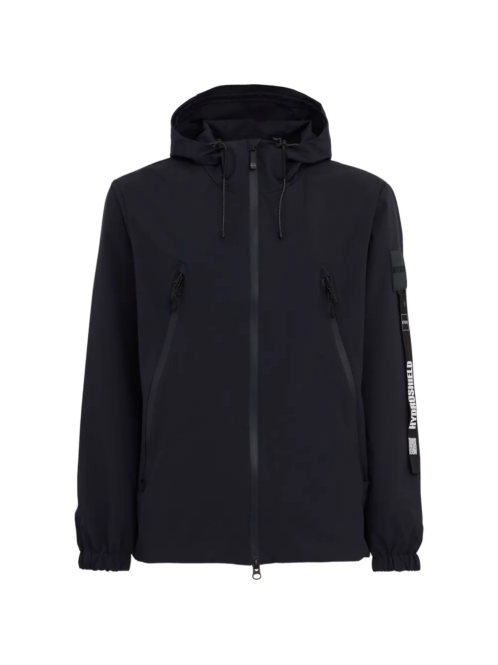 OUTHERE logo-patch hooded jacket - Blue