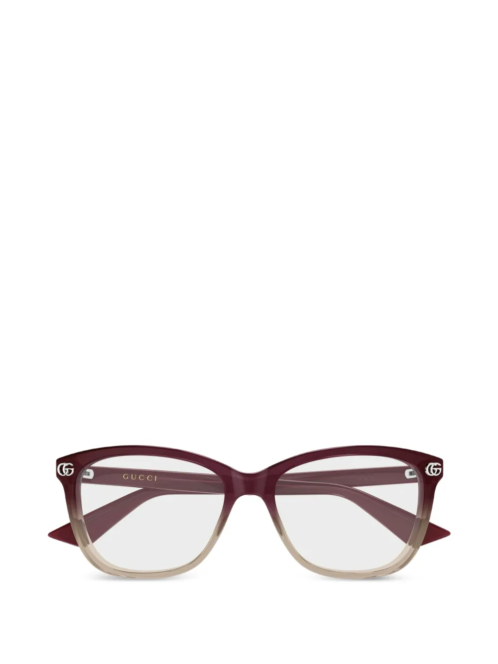 Gucci Eyewear Occhiali cat-eye GG - Rosso
