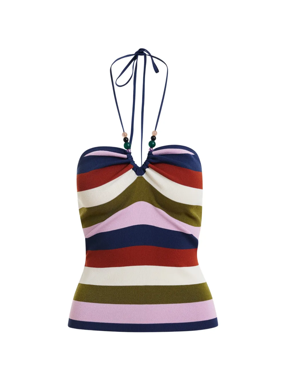 Essentiel Antwerp striped halterneck top - Blu