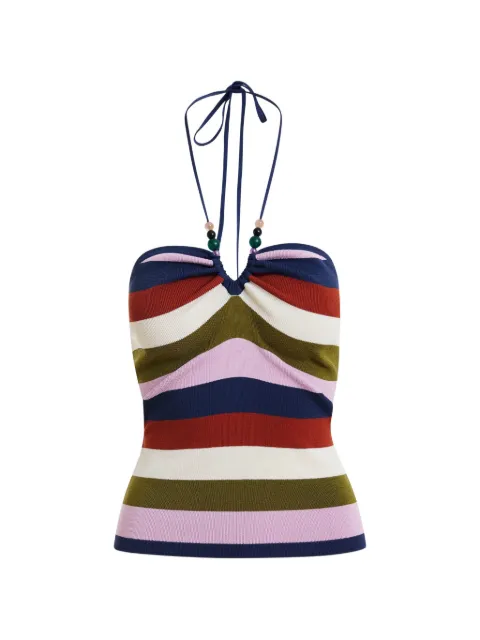 Essentiel Antwerp striped halterneck top