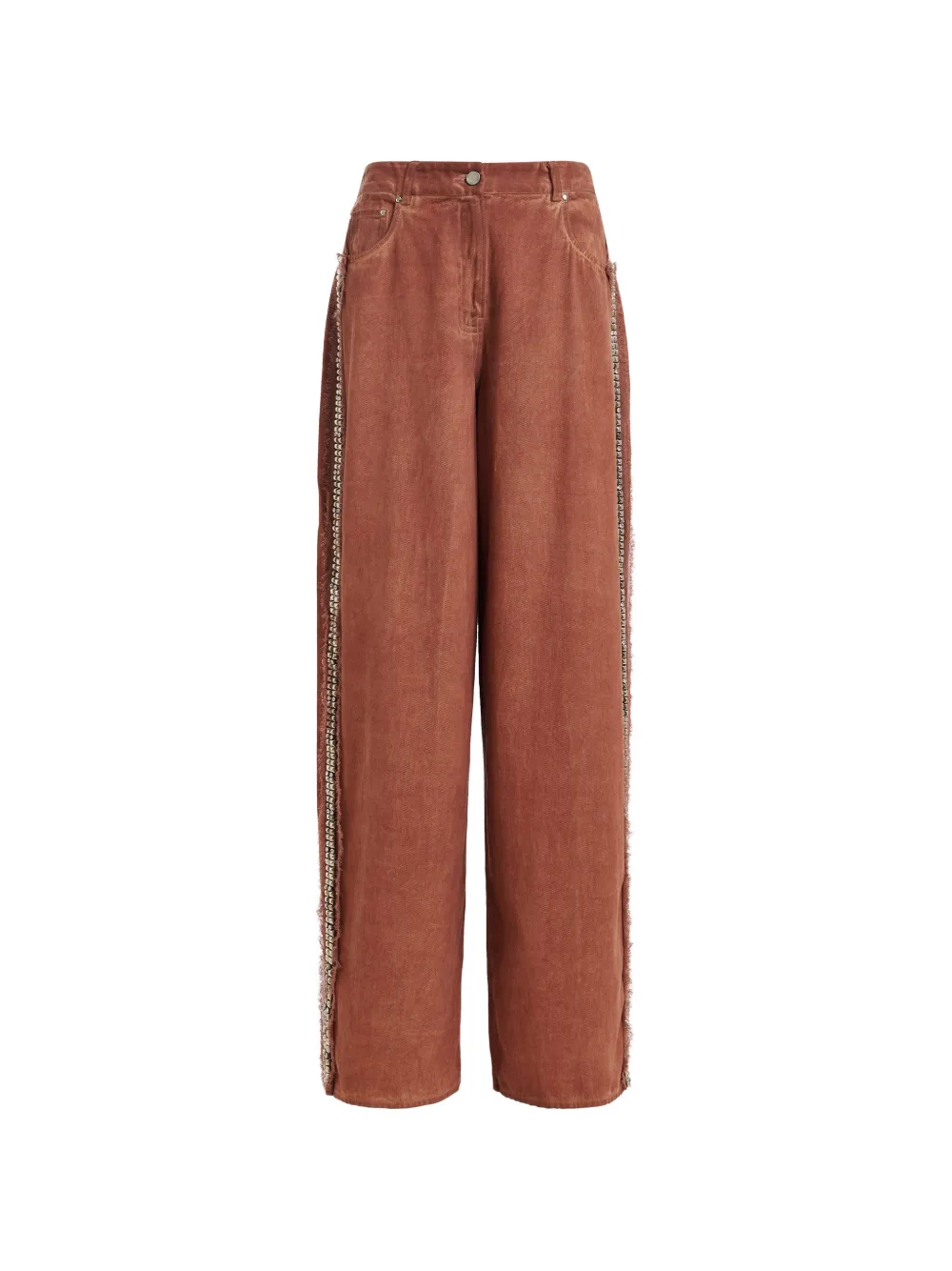 Essentiel Antwerp Jeans con strass - Marrone