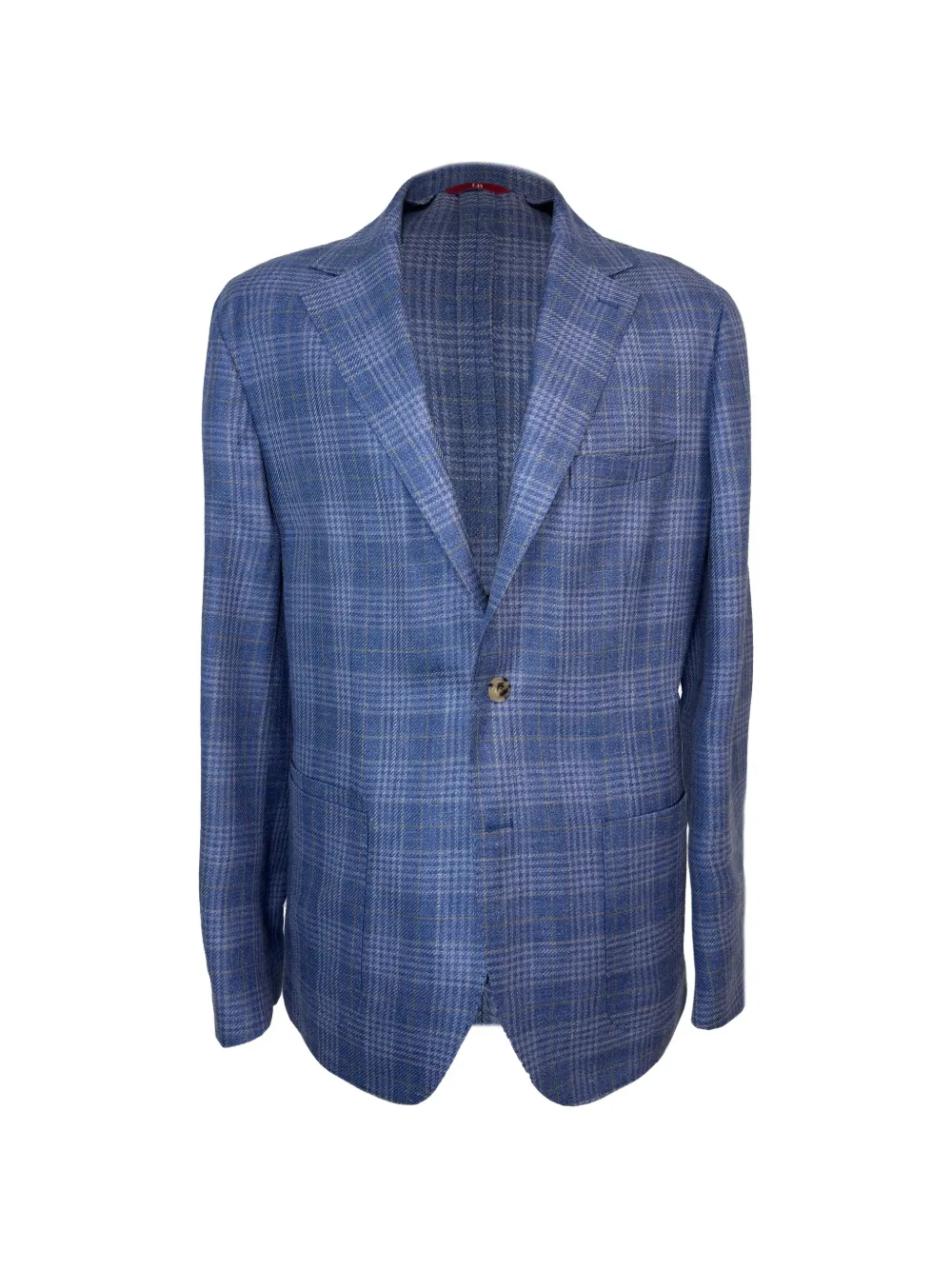 Luciano Barbera plaid-pattern notch-lapel blazer - Blu