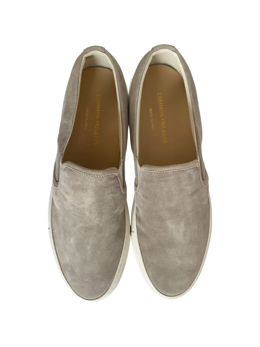 Common Projects Minimal lace-up suede sneakers Beige