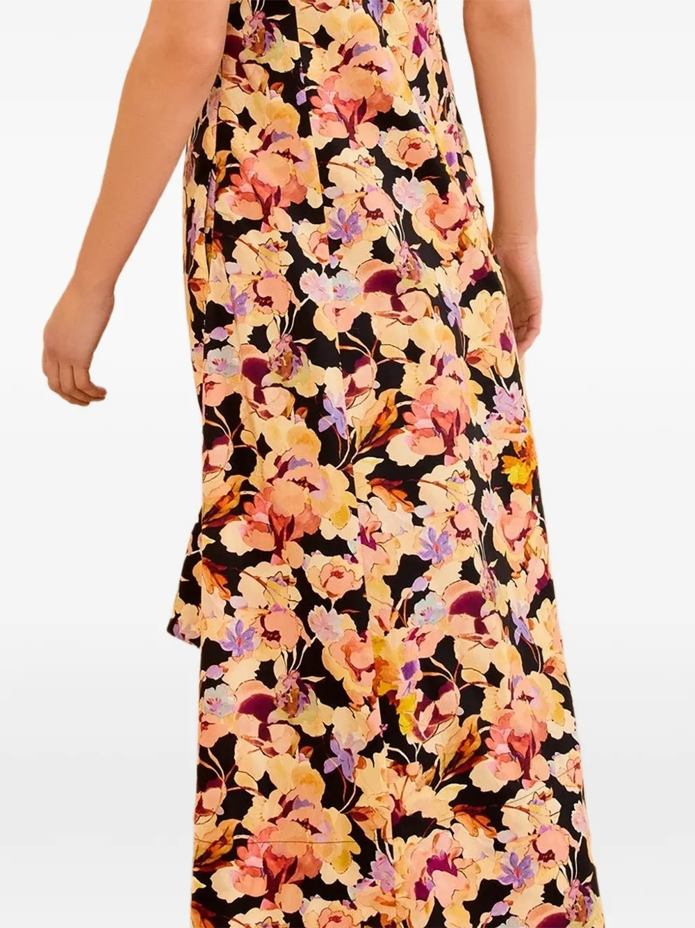 Ulla Johnson Midi-jurk met bloemenprint Zwart