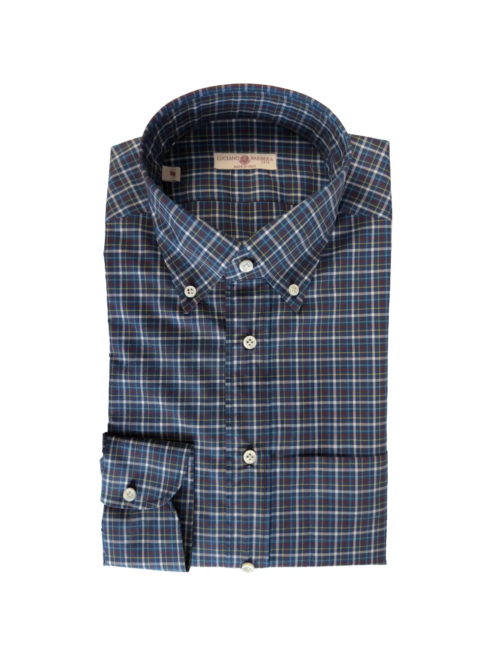 Luciano Barbera checked buttoned shirt - Blau