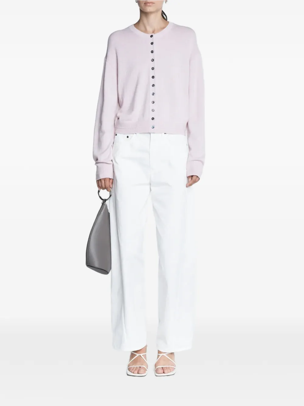 Maria McManus Tiny button cardigan - Bianco