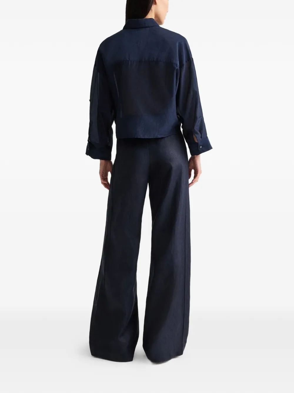 TWP Bond St geplooide broek Blauw